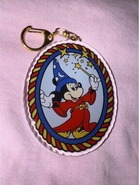 Sorcerer Mickey Disney Inspired 3" Reversible Acrylic Keychain Charm